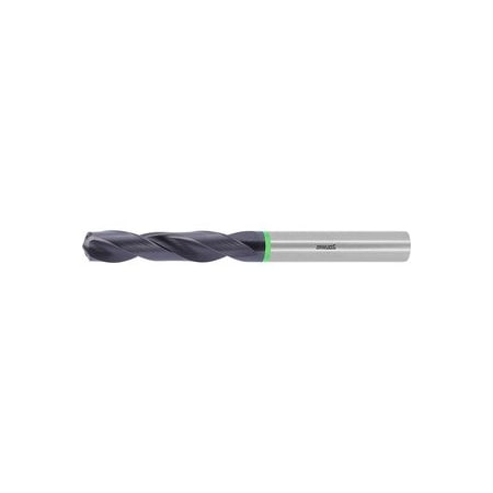 Pro Steel Solid Carbide Drill, 7.2 Mm Dia, 140 Deg Point Angle, TiAlN Coated, Through-Coolant